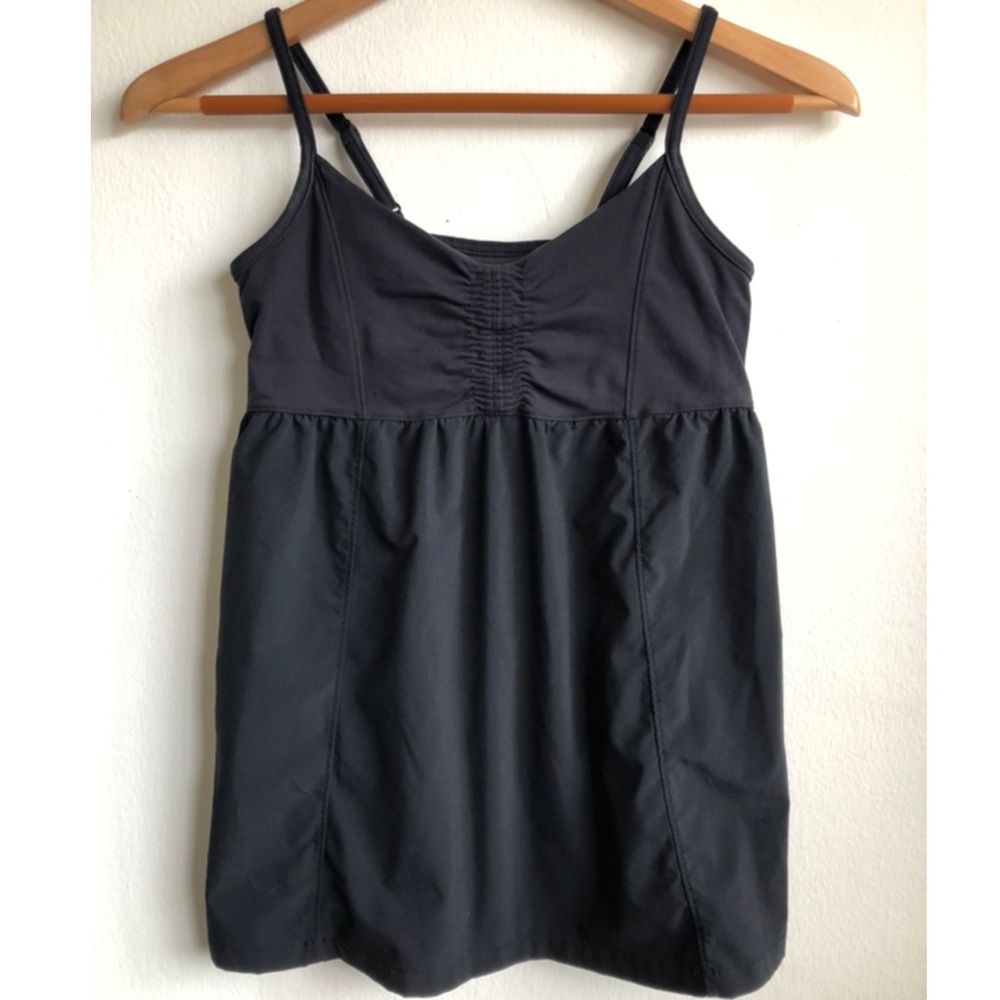 Athleta Size XS Black Tank Top Built-In Bra
